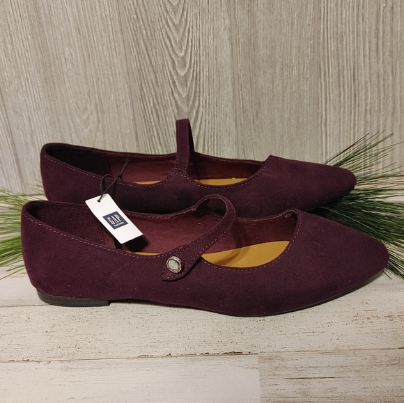 NWT Gap flat pointy toe slip on wine color shoe sz 8 - Picture 4 of 9